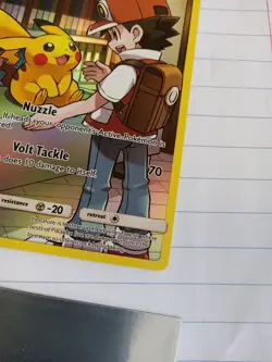 Pokemon Pikachu Full Art Secret Rare Holo Sm-Cosmic Eclipse 241/236 Card - Image 3