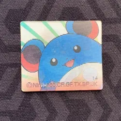 Marill 14 Lenticular Mini Japanese Pokemon Card ~ MP - Image 1