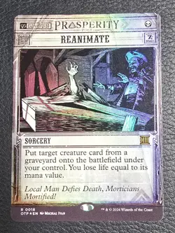 Reanimate Outlaws of Thunder Junction: Breaking News Foil MTG NM Magic Card - Image 1