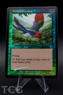 Birds of Paradise: 2001 Magic the Gathering - 7th Edition Foil - Image 1
