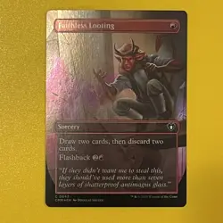 Faithless Looting | Borderless Foil | C | 642 | Commander Masters | MTG - Image 1