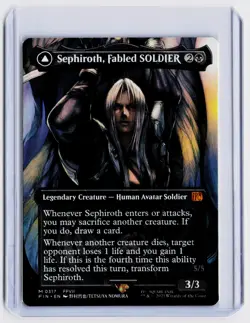 Sephiroth, Fabled SOLDIER (0317) (Borderless) M Normal FINAL FANTASY FIN NM - Image 1