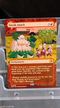 Magic: The Gathering Sneak Attack Enchantment Red Mythic Wilds of Eldraine 50 - Image 1