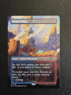 MTG Steam Vents (Borderless) Non-foil R 348 Lorwyn Eclipsed - Image 1