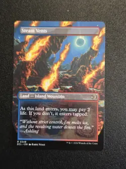 MTG Steam Vents (Borderless) Non-foil R 348 Lorwyn Eclipsed - Image 2