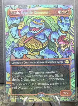MTG Foil - Slash, Reptile Rampager (Borderless) - 208 / NM / English - Image 1