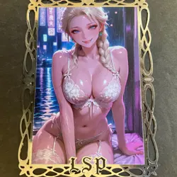 Goddess Story Gold METAL Card - Maiden Party Serial Number #033/100! Anime Elsa - Image 1