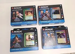 Magic The Gathering Doctor Who Set of All 4 Commander Decks Complete - Image 1