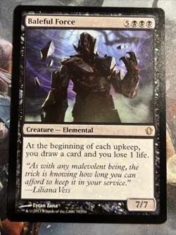 1x Baleful Force Commander 2013 LP MTG Magic the Gathering x1 MKE - Image 1