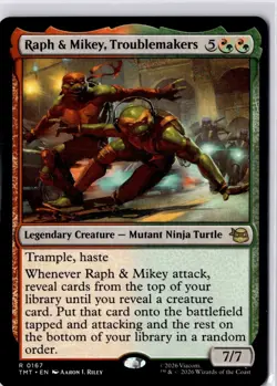 Raph & Mikey, Troublemakers Teenage Mutant Ninja Turtles Regular NM R 0167 - Image 1