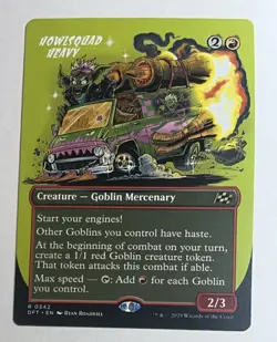 MTG Howlsquad Heavy (Borderless) Aetherdrift Regular #0342 LP Non Foil - Image 1