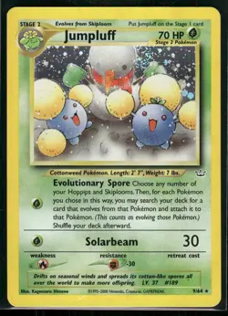 Jumpluff - 9/64 - Pokemon Neo Revelation Unlimited Holo Rare Card WOTC NM - Image 1
