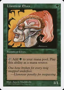 1x Llanowar Elves - NM - See Pic for Set - SPARROW MAGIC mtg - Image 1