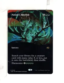 MTG SkeenAB Nature's Rhythm BORDERLESS from TDM. NM. - Image 1