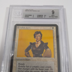 BGS 9 Alpha Benalish Hero MTG Graded MINT common vintage 93/94 - Image 2