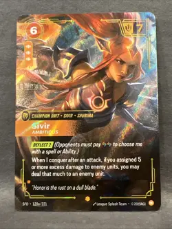 Sivir - Ambitious (Alternate Art) SFD - 120a/221 - NM [Foil] TCG Riftbound - Image 1
