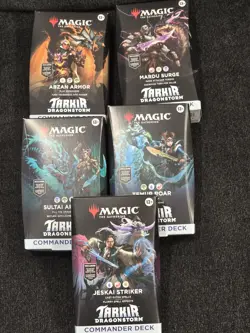 MTG Magic Tarkir: Dragonstorm Set of 5 Commander Decks - Image 1