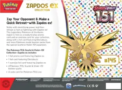 Pokemon TCG Sealed Scarlet & Violet 151 Zapdos EX Collection - Image 2