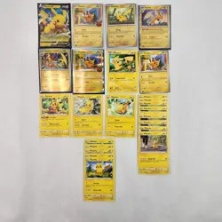 Pikachu V Pokemon TCG Card Lot Bundle - Image 1
