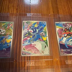 Pokemon First Partner Illustration Card 6 card lot Rowlet Litten Popplio - Image 4