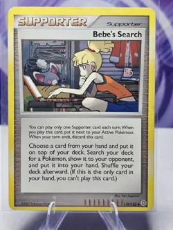Pokemon Trainer Supporter Bebe's Search Secret Wonders 119/132 Uncommon MP - Image 1