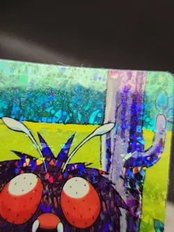 Pokemon Anime Venonat Pocket Monsters Vintage Vending Machine Holo sticker - Image 3