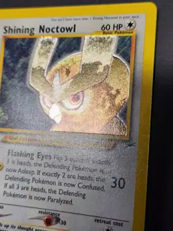 Shining Noctowl 110/105 Neo Destiny Unlimited Holofoil Secret Rare Pokemon TCG - Image 3