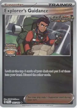 Explorer’s Guidance Regionals Stamp Holo - Pokemon Temporal Forces 147/162 - Image 1