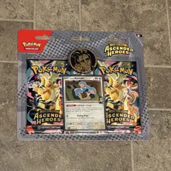 Pokemon TCG Ascended Heroes 2 Pack Blister Larry’s Komala Mega Evolution Pokemon - Image 1