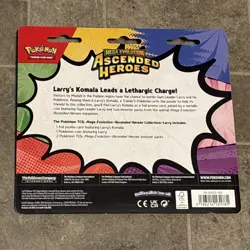 Pokemon TCG Ascended Heroes 2 Pack Blister Larry’s Komala Mega Evolution Pokemon - Image 2