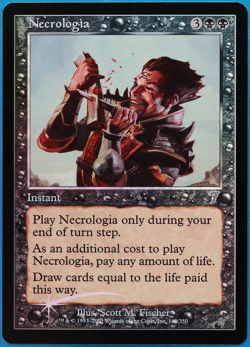 Necrologia FOIL 7th Edition PLD Black Uncommon MAGIC CARD (ID# 498200) ABUGames - Image 1