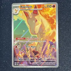Rapidash IR 189/182 Sv10: Destined Rivals Holo Card 2025 Pokemon TCG NM - Image 1