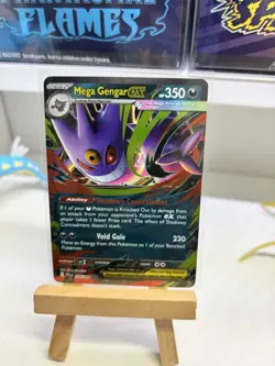 Pokemon TCG Near Mint Phantasmal Flames Mega Gengar ex 56/94 Double Rare Holo - Image 1
