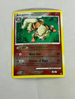 Pokemon Reverse Holo Arcanine Rising Rivals 1/111 - Image 1