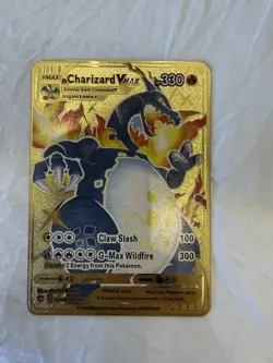 Pokemon Charizard VMAX SV107/SV122 Shining Fates Gold Metal Full Art Holo 330 HP - Image 1