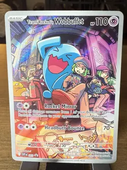 Pokemon Team Rocket's Wobbuffet 203 SVP Promo Holo English - NM - Image 1