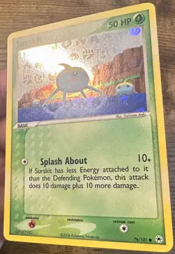Surskit 76/101 2004 EX Hidden Legends Pokemon Card Reverse Holo Common - Lp - Image 2
