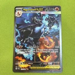 Mega Charizard X ex 125/094 Me02: Phantasmal Flames Holo Pokemon TCG SIR - Image 1