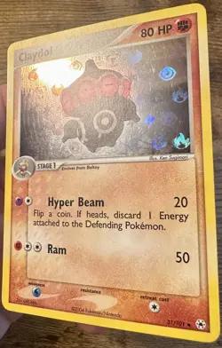 Claydol 31/101 2004 EX Hidden Legends Pokemon Card Reverse Holo Rare - Lp - Image 2