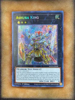 Yugioh Ashura King POTE-EN048 Secret Rare 1st Ed NM - Image 1