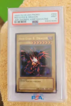 PSA 9 - YUGIOH - 2003 - JMP-002 - RED-EYES B. DRAGON - ULTRA - Image 1