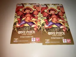 One Piece English PRB-01 Premium The Best Sleeved Booster Pack Sealed lot of 2 - Image 1
