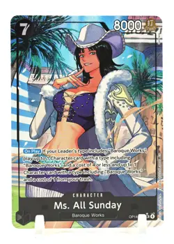 One Piece - Ms. All Sunday OP14-084 (SR) Alt Art Azure Sea's Seven English NM/M - Image 1