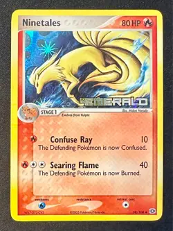 Ninetales 38/106 2005 EX Emerald Pokemon Card TCG Reverse Holo Stamped - Lp/Mp - Image 1