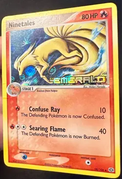 Ninetales 38/106 2005 EX Emerald Pokemon Card TCG Reverse Holo Stamped - Lp/Mp - Image 3