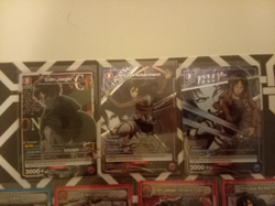 Union Arena ,Attack On Titan Sr And Rare Foil, and stars NM/MINT Pack to Sleeve - Image 1