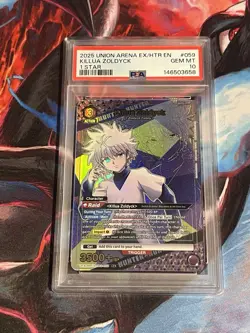 Union Arena Hunter X Hunter Killua Zoldyck UEX04BT/HTR-2-059 R* Alt Art PSA 10 - Image 1
