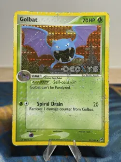 Golbat 31/107 Ex Deoxys Reverse Holo Foil Stamped Pokemon Card HP - Image 1