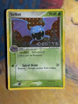Golbat 31/107 Ex Deoxys Reverse Holo Foil Stamped Pokemon Card HP - Image 2