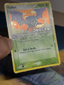Golbat 31/107 Ex Deoxys Reverse Holo Foil Stamped Pokemon Card HP - Image 4